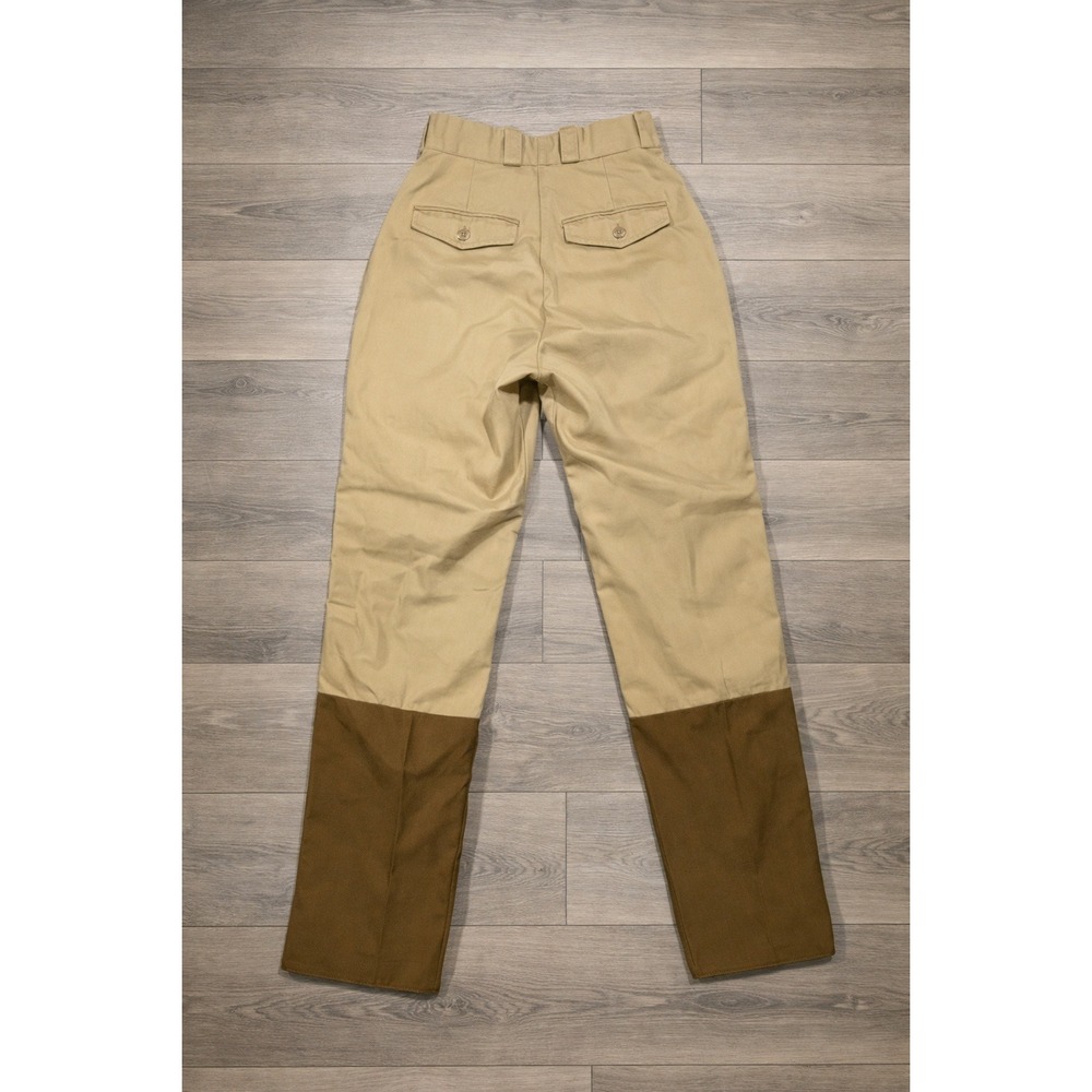 VTG Rattlers Brush Pants Womens Juniors Tan Brown Two Tone High Waist Western - Picture 2 of 14